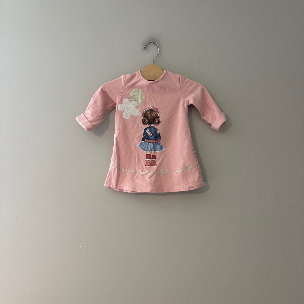 ADD ON $14 mayoral pink dress‎ 18M Zara baby gap